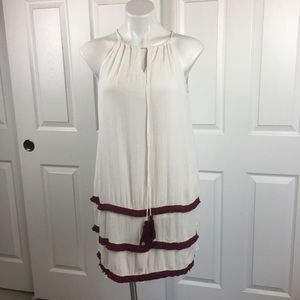 Ashin jr White with red stripes 100% Rayon